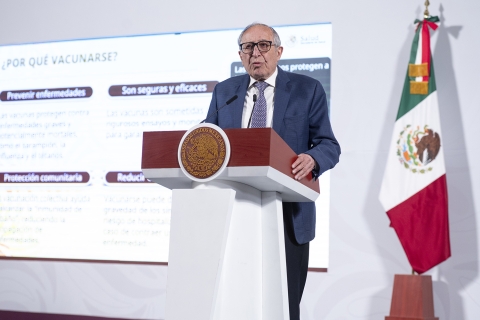 Anuncian campaña nacional de vacunación contra sarampión en México