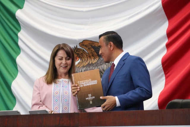 Recibe Congreso de Morelos primer informe de la gobernadora Margarita Gonz&aacute;lez Saravia