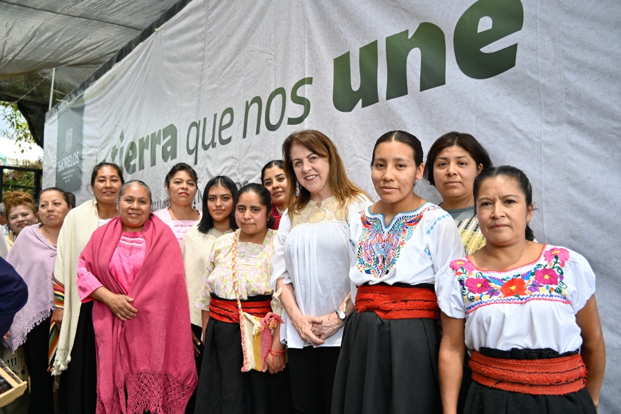 Fortalece Gobierno de Morelos, 'La tierra que nos une', producción de aguacate y durazno en Hueyapan