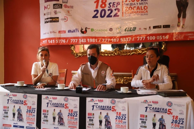 Anuncian primer Carrera Estatal &quot;Por una cultura de la protección civil&quot; 5k