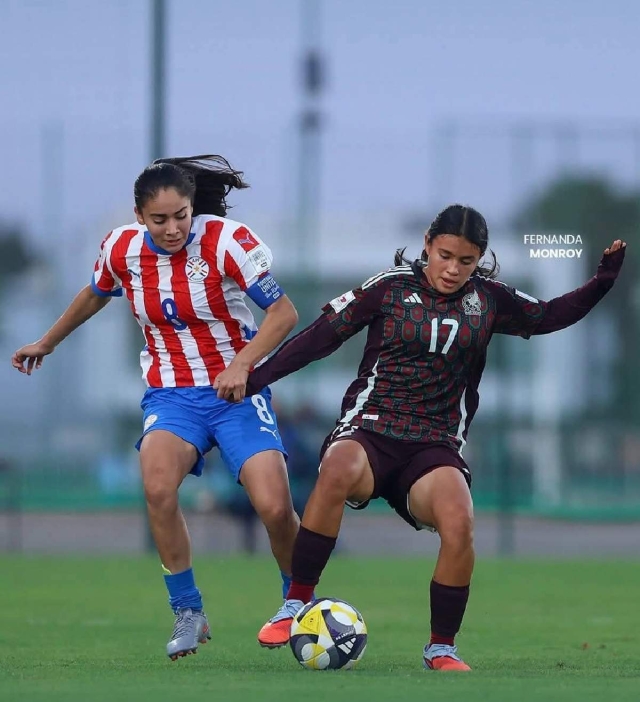 En el partido de octavos de final frente a Paraguay, Fernanda Monroy entró al minuto 82 y logró construir un par de jugadas de peligro.