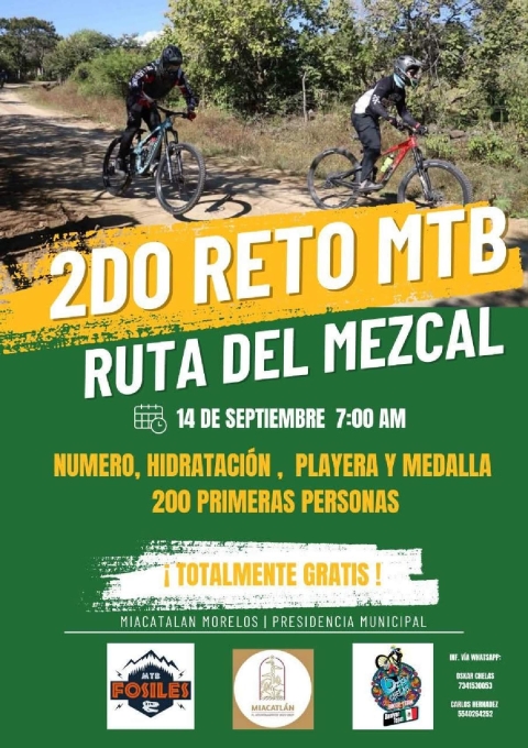 Preparan en Miacatlán “2do. Reto MTB Ruta del Mezcal 2025”