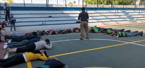 En algunas escuelas del estado recientemente se han realizado simulacros relacionados con temas de violencia.