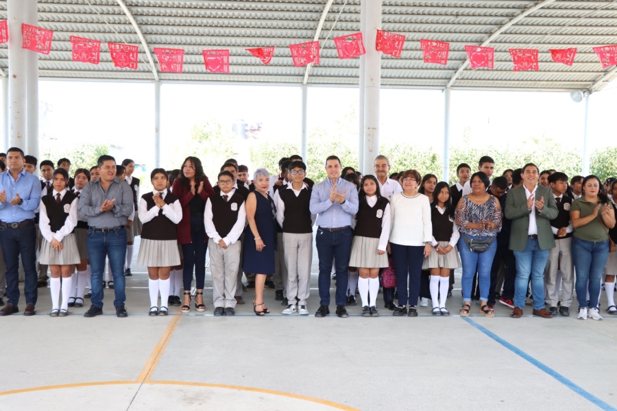 Eder Rodríguez Casillas da arranque al programa 'Escuela segura' en Jiutepec