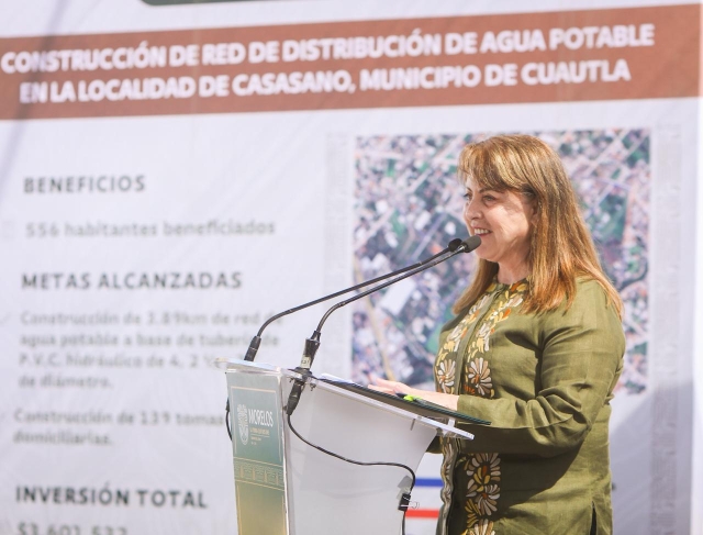Atiende gobierno de Margarita Gonz&aacute;lez Saravia necesidades de agua potable y saneamiento en Cuautla