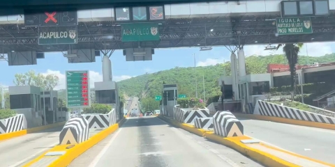 La condonación del pago de peaje se implementó luego del paso de los huracanes Otis y John para tratar de incentivar la visita de turistas al puerto de Acapulco.