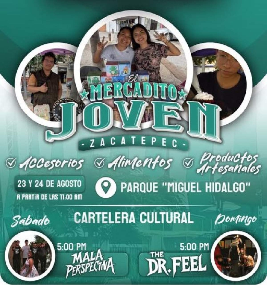 Los organizadores del mercadito llamaron a la población a “consumir joven, consumir local” y divertirse con la cartelera musical.