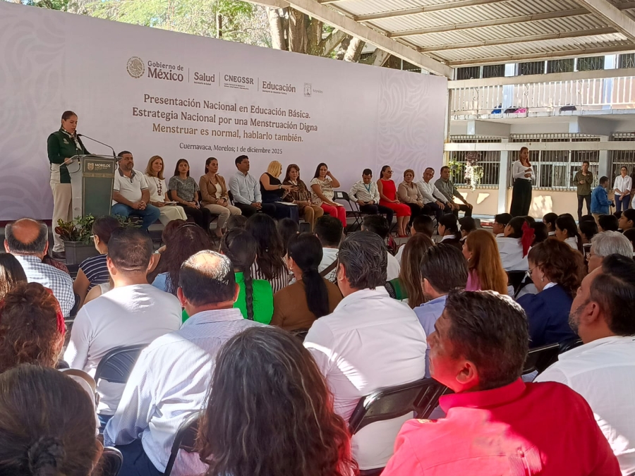 Morelos, sede del lanzamiento nacional de la 'Estrategia de menstruación digna en educación básica'