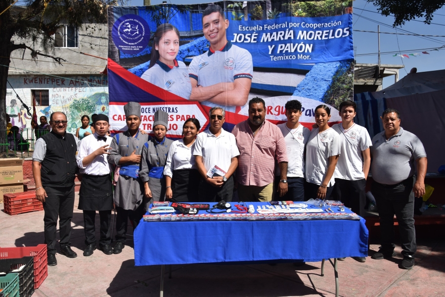 Autoridades de Temixco acercan 'Expo Educativa 2024' en Cuentepec y Tetlama