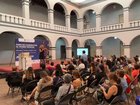 Organiza CCE foro abierto para conocer a candidatos a elección judicial