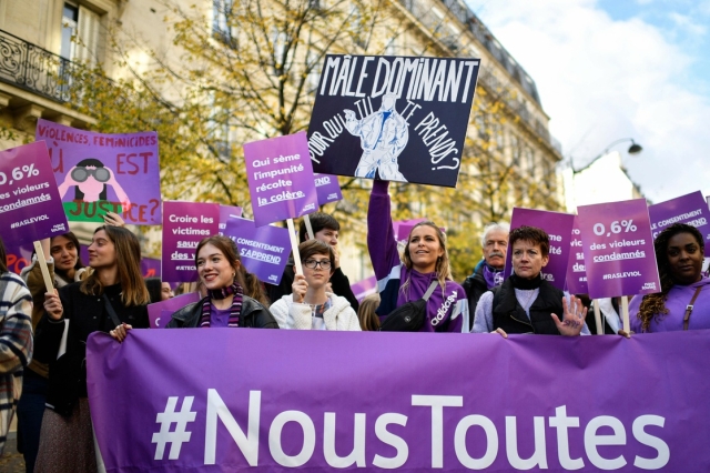 Protestan en París contra la &#039;impunidad&#039; de agresores de mujeres