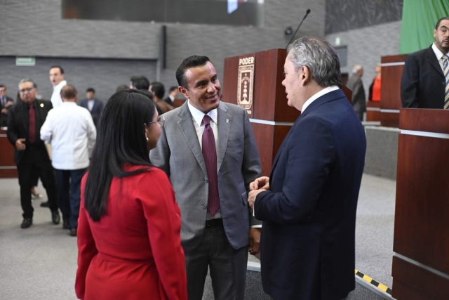 El presidente de la Mesa Directiva, Isaac Pimentel, enumer&oacute; los avances legislativos durante el periodo de sesiones que concluy&oacute; en el Congreso estatal.  