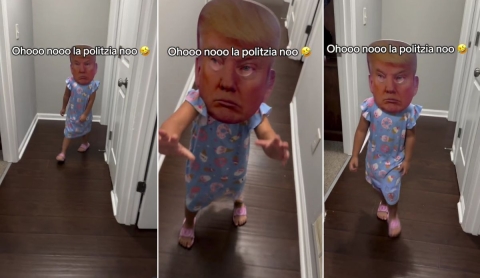 Niña &#039;Trump&#039; amenaza entre risas a su mamá con deportarla y se vuelve viral (VIDEO)
