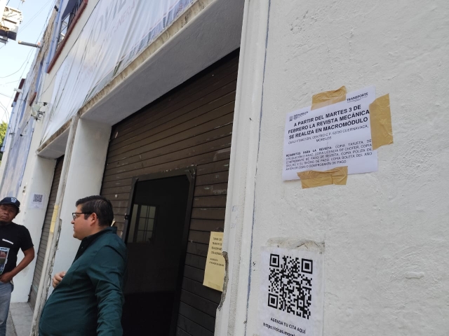 Revista mec&aacute;nica se realizar&aacute; en macrom&oacute;dulo de Cuernavaca, a partir del tres de febrero