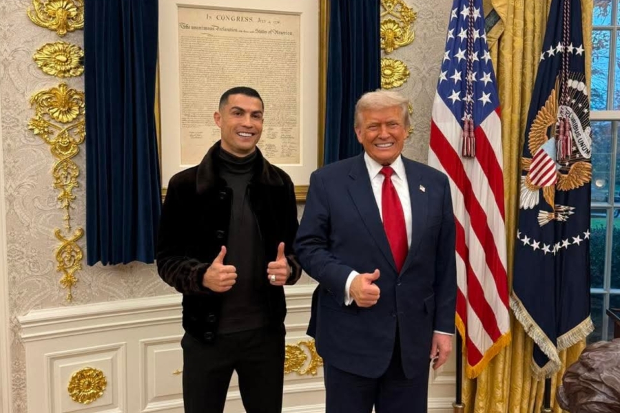 Cristiano Ronaldo asiste a cena de gala con Donald Trump durante visita oficial del príncipe saudí a Washington