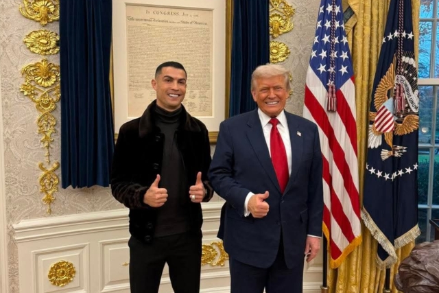 Cristiano Ronaldo asiste a cena de gala con Donald Trump durante visita oficial del príncipe saudí a Washington