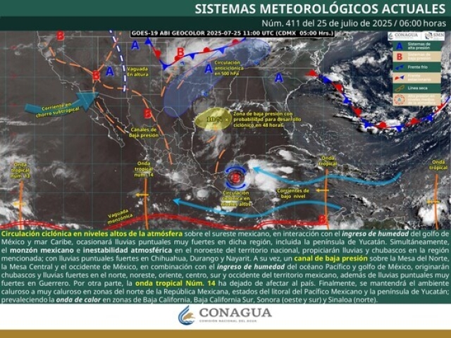 Morelos tendrá un fin de semana con calor, lluvias y tormentas