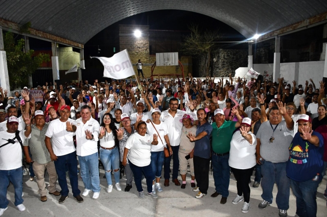 Habitantes de las colonias Deportiva y Oriental respaldan a Rafael Reyes y a David Ortiz