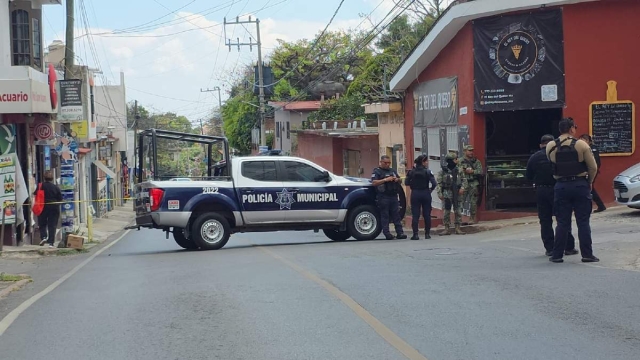 En la zona quedaron varios casquillos esparcidos.