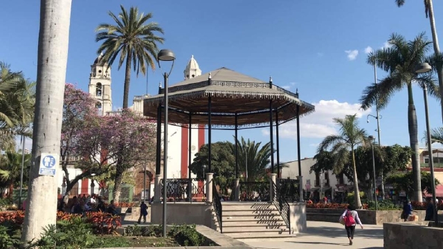 Así luce el zócalo de Cuautla, tras las remodelaciones.