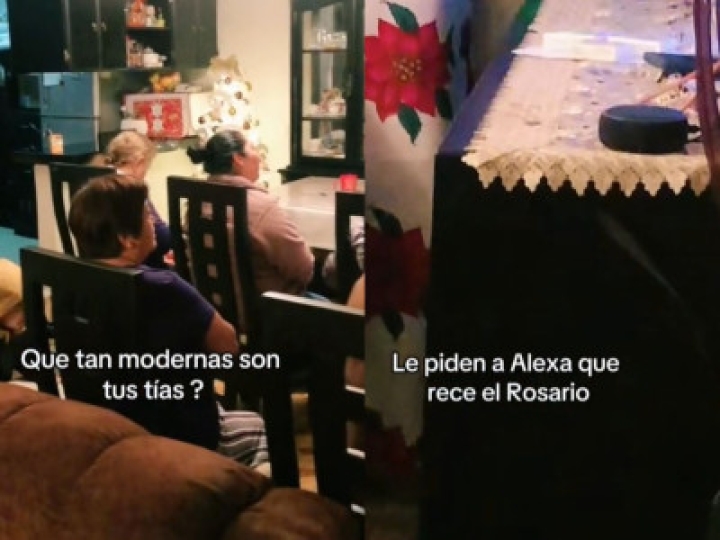 Entre la fe y la modernidad: Mujeres rezan el rosario al son de &#039;Alexa&#039;