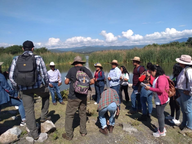  Los alumnos efectuaron un recorrido por la laguna de Coatetelco y otros sitios.