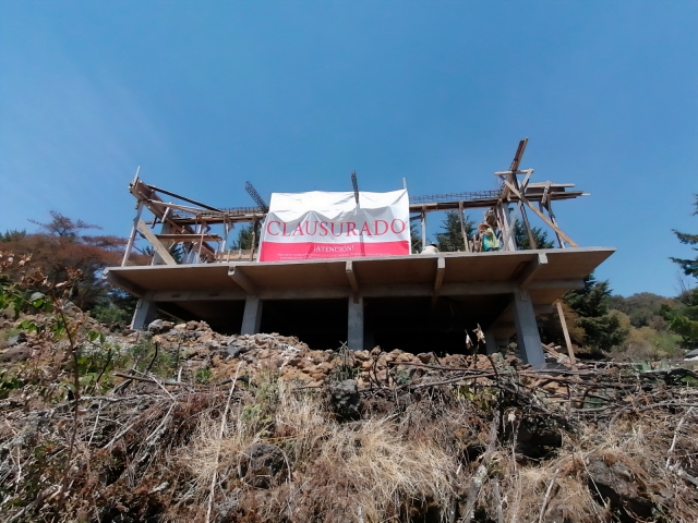 Clausura Profepa construcción irregular en el Parque Nacional El Tepozteco