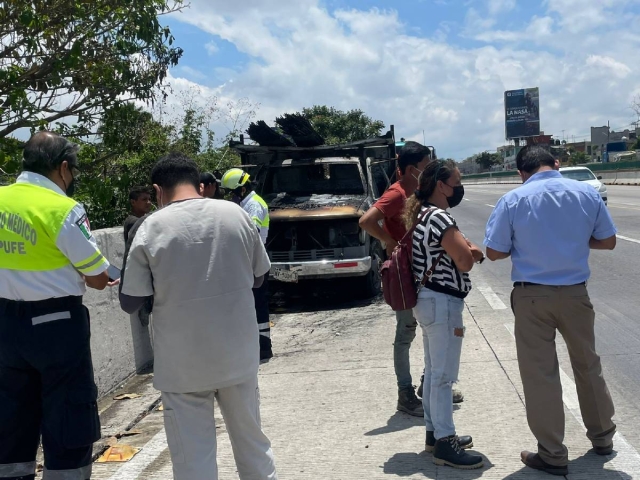 Ninguna persona sufrió quemaduras durante el hecho.