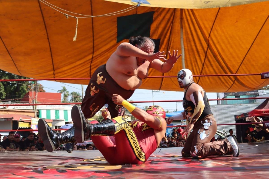 Súper Brazo, Brazo Celestial y Corcel Negro ganaron con trampa en la lucha estelar.