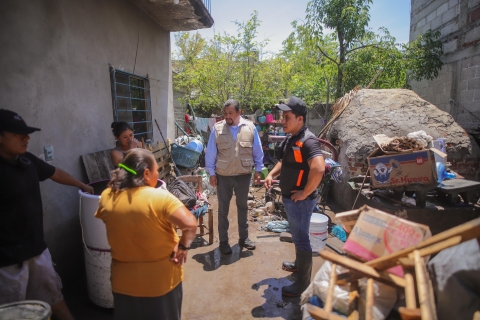 Supervisa Gobierno de Morelos afectaciones causadas por lluvias en Axochiapan