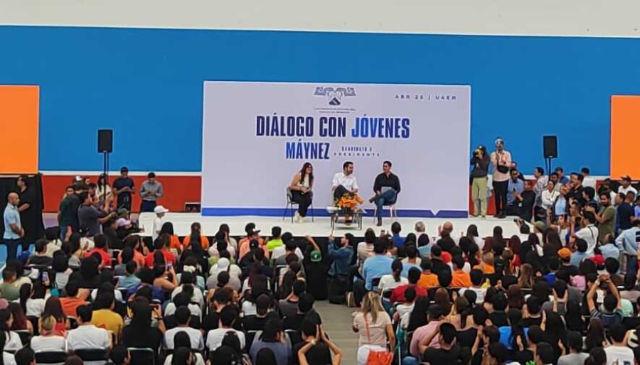 Acude Jorge Álvarez Máynez a 'Diálogo con jóvenes' en la UAEM