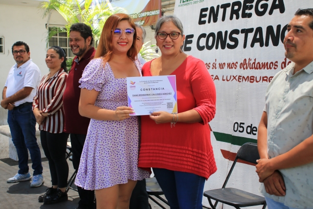 Entregan constancias a participantes de talleres, diplomados y ponencias en Temixco