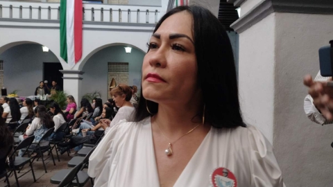 Vianey N&aacute;jera, secretaria general de la Federaci&oacute;n de Sindicatos y Organizaciones &ldquo;Fidel Vel&aacute;zquez&rdquo;.