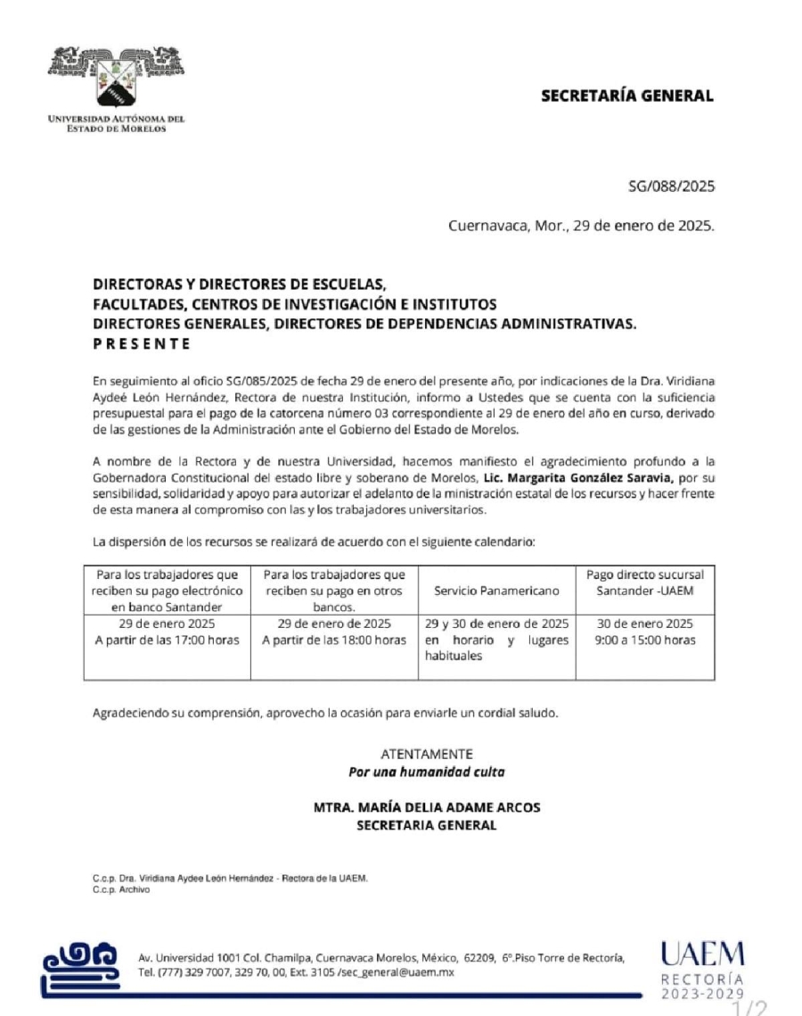 Urge atender crisis en UAEM: sindicato