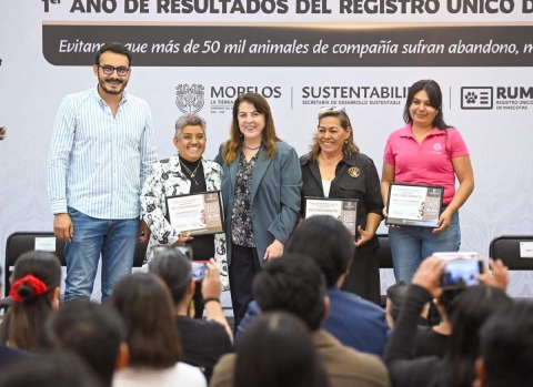 El Registro &Uacute;nico de Mascotas impulsa el bienestar animal y promueve la responsabilidad compartida con la ciudadan&iacute;a, afirm&oacute; Margarita Gonz&aacute;lez Saravia en el evento del informe de resultados del programa. 