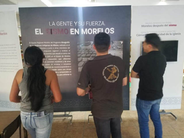 Actualmente se pueden apreciar las dos exposiciones en la biblioteca de Jojutla, de lunes a viernes, en horario de labores.