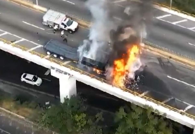 El hecho provocó tráfico en la zona.