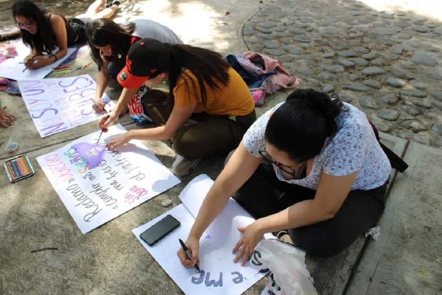 Las integrantes de las colectivas ya se preparan para la marcha del 8M de este año.