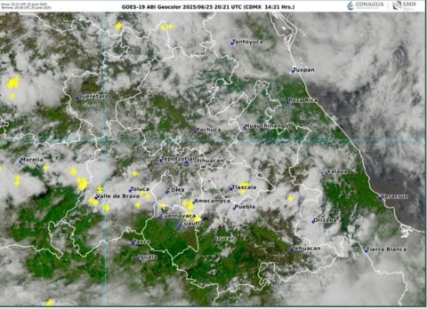 Se pronostican lluvias con chubascos, descargas eléctricas y posible caída de granizo: CEPCM