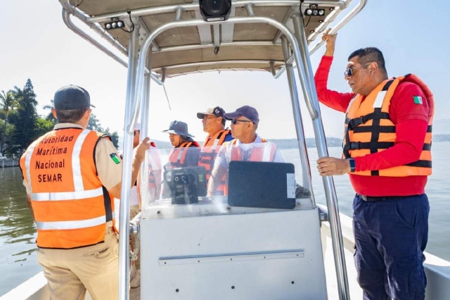 Implementan acciones de seguridad en lago de Tequesquitengo