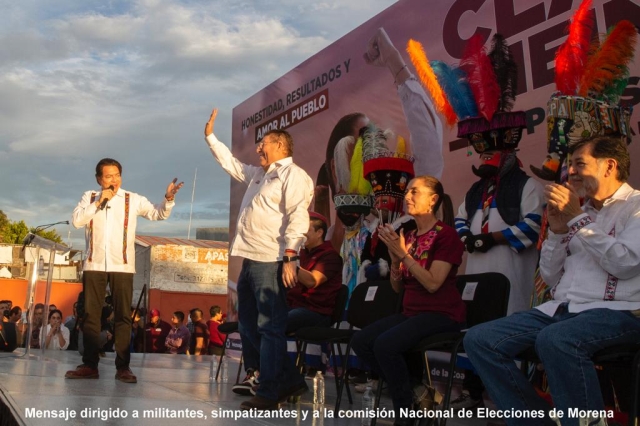 Víctor Mercado y Claudia Sheinbaum en su gira por Morelos reafirman la unidad y transformación de Morena