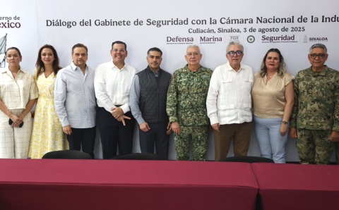 Gabinete de Seguridad visitará Sinaloa cada quince días para supervisar avances en seguridad