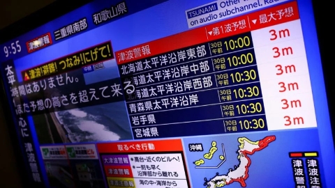 Levantan alertas de tsunami en Japón, Hawái y Kamchatka tras terremoto