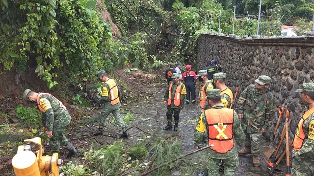 Se desprende talud en Rancho Cortés, tras lluvias