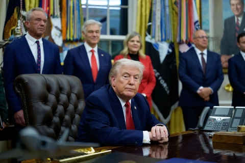 Trump muestra dise&ntilde;o del Sal&oacute;n de Baile de la Casa Blanca