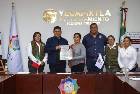Certifican a barrio Los Reyes de Yecapixtla como Entorno Favorable a la Salud