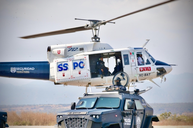 Luego de tres a&ntilde;os de abandono, SSPC Morelos recupera segundo helic&oacute;ptero para labores de prevenci&oacute;n del delito