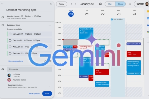 Google permitir&aacute; programar reuniones con Gemini en Google Calendar