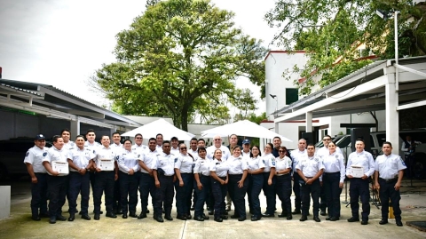 Reconoce SSPC Morelos a paramédicos del ERUM por años de servicio