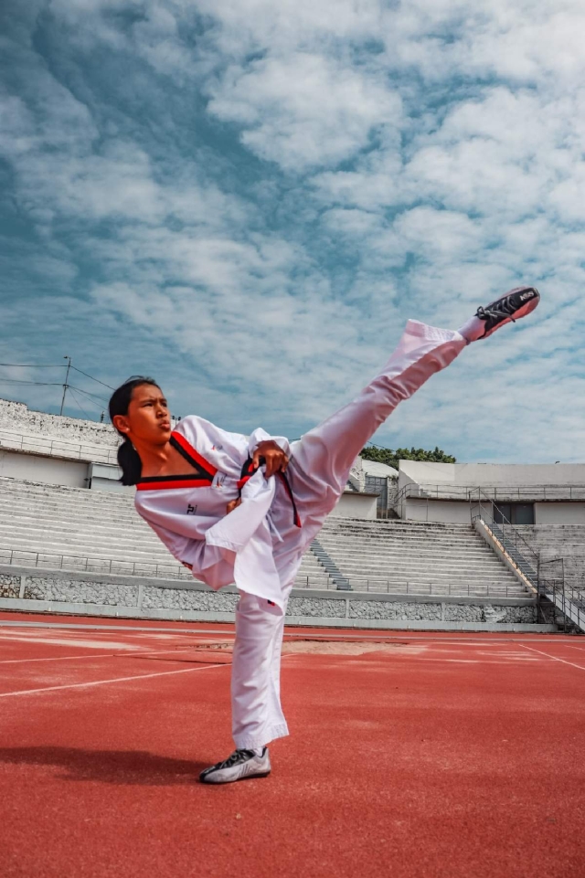 Lluvia Díaz, promesa del taekwondo